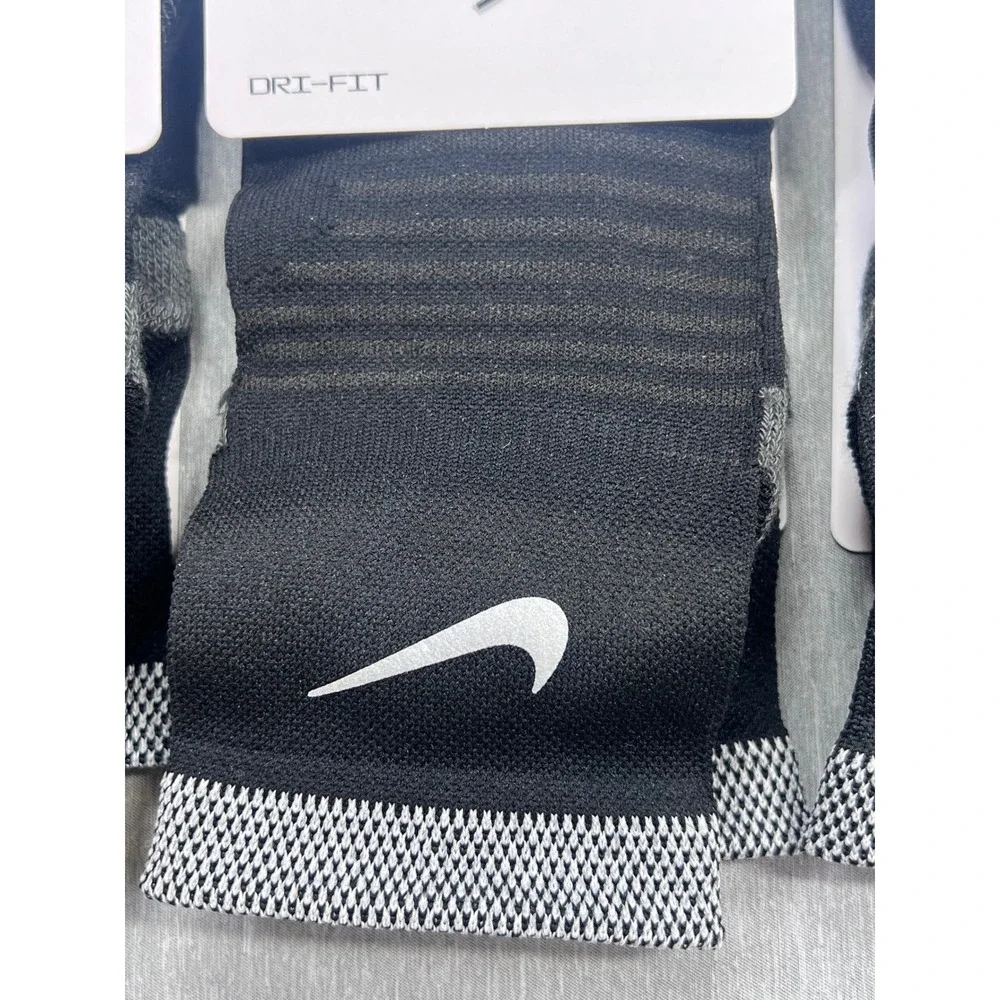 3 Nike Spark Running Socks Black Dri-FIT Cushioned‎ Ankle M 6-7.5 W 7.5-9 lot